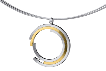 Ernstes Design, komplett Collier, Spiegelankerkette, Anhänger, AN1070, DS5C